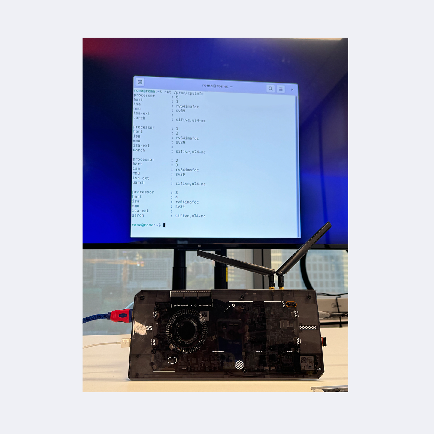 DC-ROMA RISC-V Mainboard for Framework Laptop 13